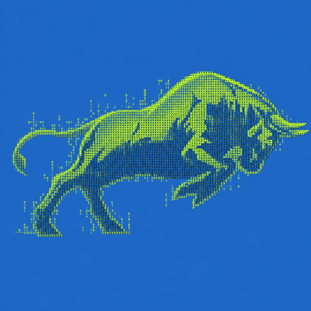 Index Bull Code — bull made of binary code